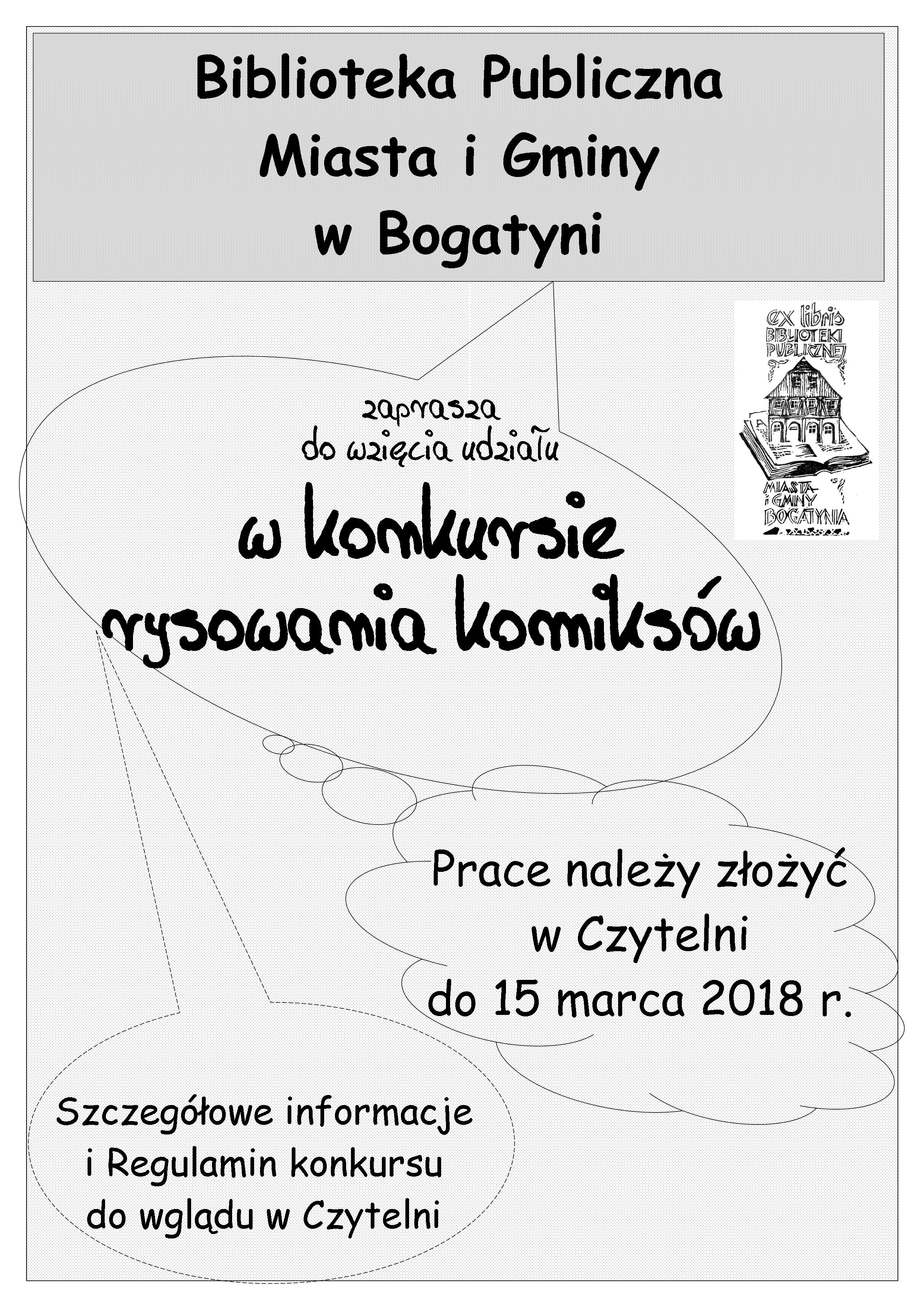 konkurs rysowania komiksów