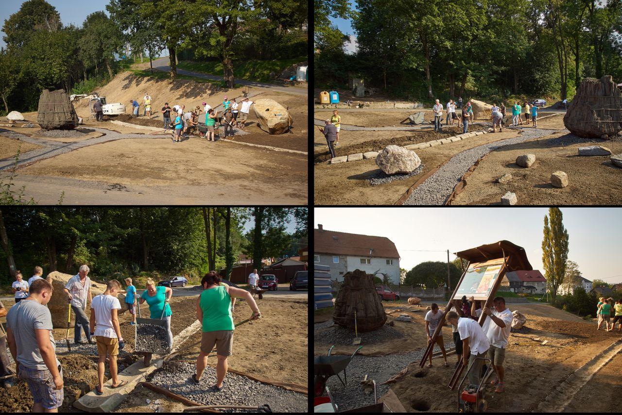 .. zamienili placyk w GEOGRÓDEK. Jak będzie wyglądał w pełnej krasie? Zobaczycie 17 września 2016 r. (fot. Wojciech Marszał)