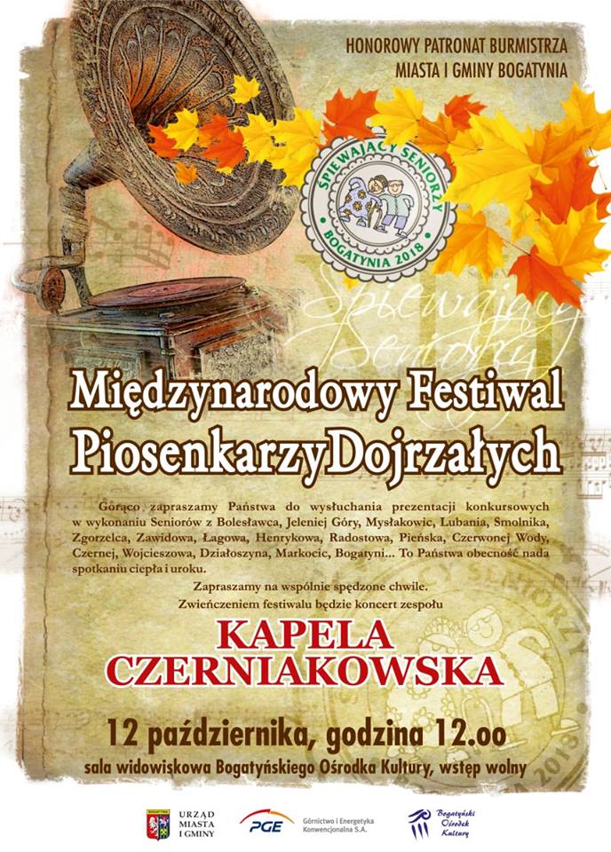 XIII Festiwal Piosenkarzy Dojrzałych "Śpiewający Seniorzy"