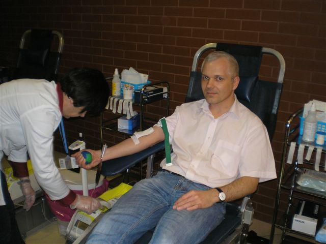 Siódma akcja oddawania krwi zorganizowana przez  Miejsko-Gminny Klub HDK PCK, fot. Daniel Koch