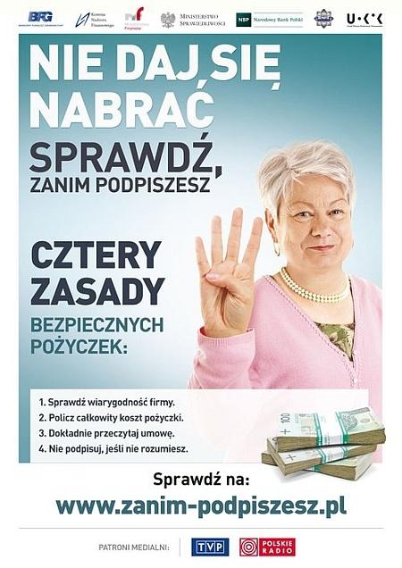 „Nie daj się nabrać. Sprawdź, zanim podpiszesz”