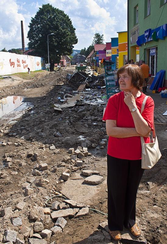 Ulica Kościuszki po powodzi w 2010 roku, fot. R. Naruszewicz