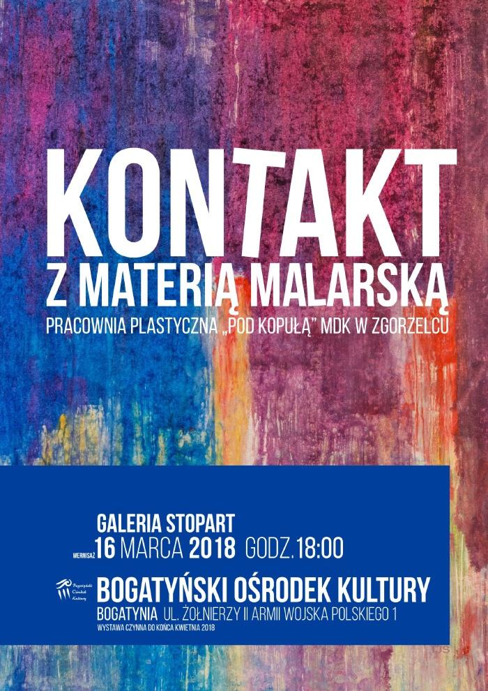 KONTAKT z materia malarska